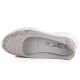 3. Women's leather openwork shoes in beige S.Barski 7035