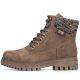 3. Women's comfortable brown trapper boots Rieker Y7621-25