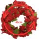 17. DECORATIVE WREATH 45 CM STAR OF BETHLEHEM POINSETIA