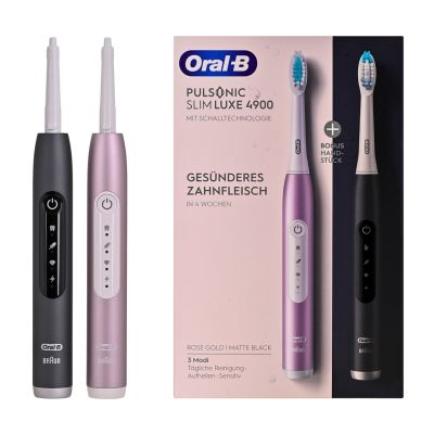 22. Oral-b Pulsonic SlimLuxe 4900 Electric Toothbrush Two-Pack