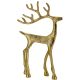 2. DECORATIVE METAL REINDEER 21x40CM GOLD