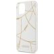 5. Guess Gold Chain Collection iPhone 12 Pro Max 6.7" Case - White
