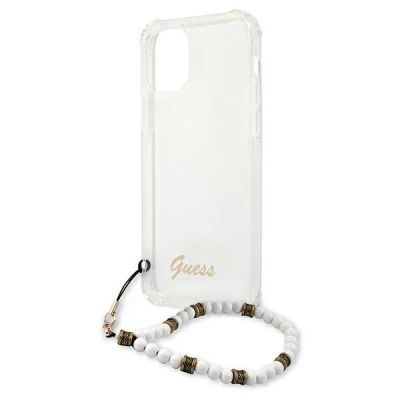6. Guess GUHCP12LKPSWH iPhone 12 Pro Max 6.7" Transparent Hardcase White Pearl