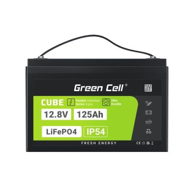 2. Green Cell CUBE LiFePO4 battery 125Ah 12V/12.8V 1600Wh LFPGC12V125AH