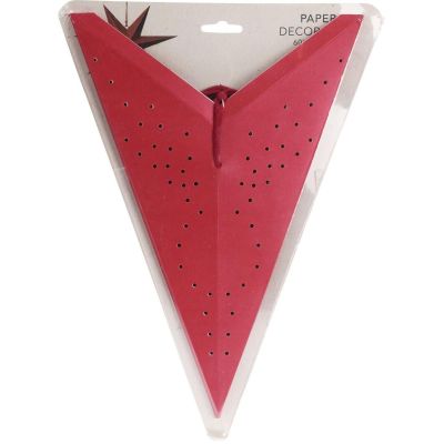 4. DECORATIVE PAPER STAR 60CM RED
