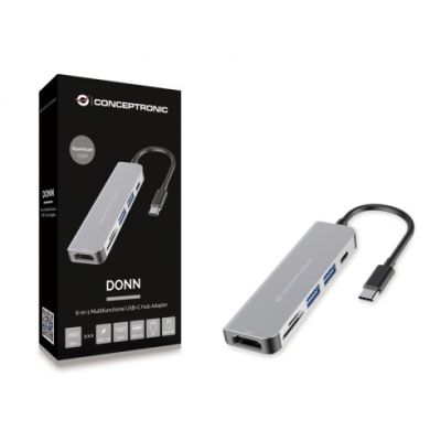 2. Conceptronic DONN02G USB 3.2 Gen 1 (3.1 Gen 1) Type-C Aluminum Docking Station