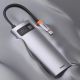 22. Baseus Metal Gleam Series 5-in-1 Multifunctional HUB USB Type C - USB Type C Power Delivery 100 W / HDMI 4K 30 Hz / 3x USB 3.2 Gen 1 (CAHUB-CX0G)