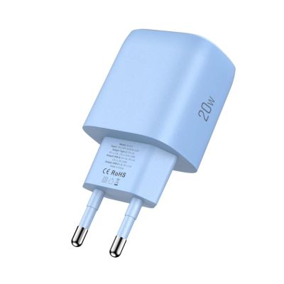 4. Tech-Protect NCA20 PD 20W QC3.0 USB-A / USB-C Wall Charger - Blue