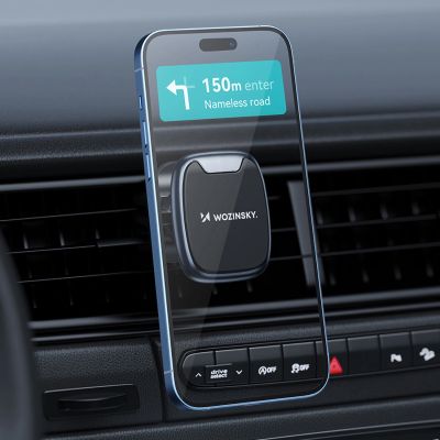 12. Wozinsky WUMTK Magnetic Phone Holder for Car Air Vent - Black
