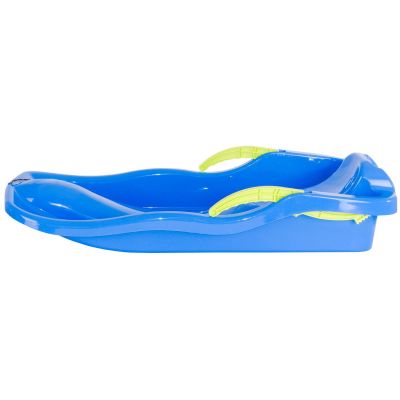 4. BLUE RACE PLASTIC SLEDS WITH BRAKES