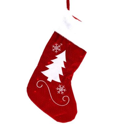 7. LARGE CHRISTMAS GIFT SOCK 41CM 12LED CHRISTMAS TREE