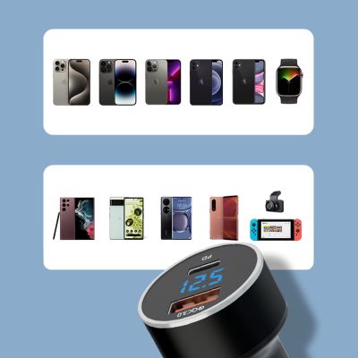 14. Wozinsky WDCCAC USB-C USB-A 36W Car Charger - Black