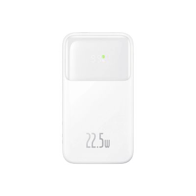 2. Baseus Comet Series powerbank with display 10000mAh 22.5W - white + USB-A - USB-C cable