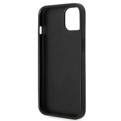 7. Karl Lagerfeld Saffiano Karl's Head Patch case for iPhone 14 - silver