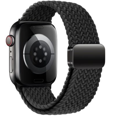 2. Tech-Protect Nylonmag Strap for Apple Watch 4 / 5 / 6 / 7 / 8 / 9 / SE (38 / 40 / 41 mm) - Black