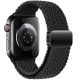 2. Tech-Protect Nylonmag Strap for Apple Watch 4 / 5 / 6 / 7 / 8 / 9 / SE (38 / 40 / 41 mm) - Black