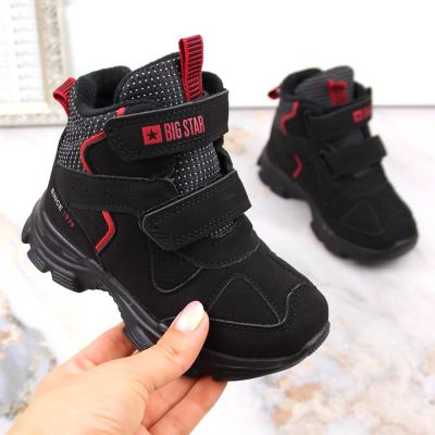 2. Big Star Jr INT1883 high-top sports shoes black