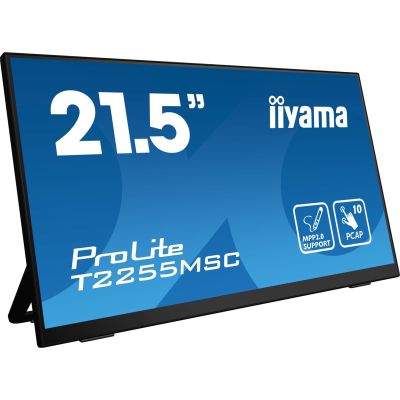 iiyama ProLite T2255MSC-B1 computer monitor 54.6 cm (21.5") 1920 x 1080 px Full HD LCD Touchscreen Black