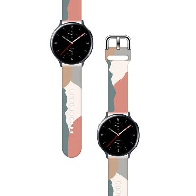 2. Strap Moro for Samsung Galaxy Watch 40 / 41 / 42 / 43 / 44 mm silicone bracelet watch band - pattern 15