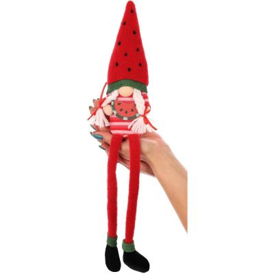 6. SPICY GNOME SITTING WATERMELON 35CM SPRING DECORATION