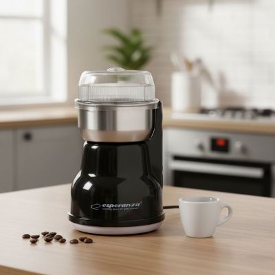6. Esperanza Lungo EKC002K coffee grinder (160W; impact; black)