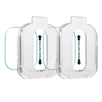3. Tech-Protect Easy Set+ Tempered Glass 2-pack for Apple Watch Ultra 1/2 49mm - Clear