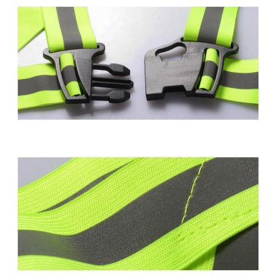 7. Adjustable reflective harness for a running bike - yellow