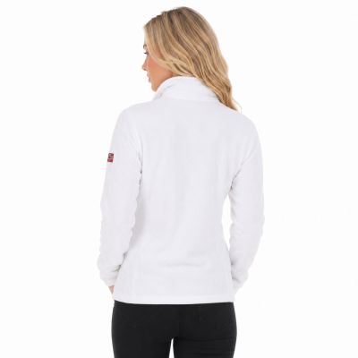 2. Geographical Norway TUG FZ WHITE DB LADY 268 Women’s Fleece Jacket (WA1726F/GN-WHITE)