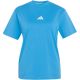 2. adidas Essentials 3-Stripes Cotton Women's T-Shirt Light Blue KC5197