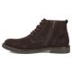 3. Men's leather ankle boots, unlined, suede, dark brown, Filippo MBT8318