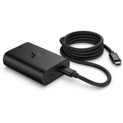 7. HP 65W GaN Laptop Charger 2xUSB-C Black AC Adapter 600Q7AA