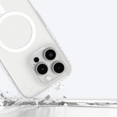 9. AmazingThing Titan Pro Mag Case with Magnetic Ring for iPhone 16 Pro - Transparent