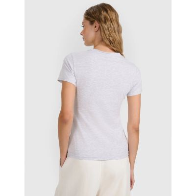 6. Women's cotton slim T-shirt 4F 4FWMM00TTSHF2255-27M