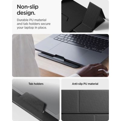 8. Spigen SlimFold LD201-S8 Laptop Stand - Gray