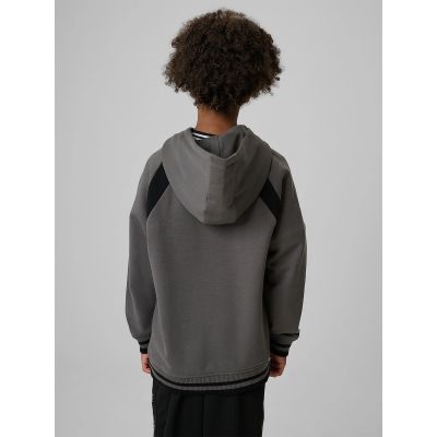 2. Boys’ Loose-Fit Hooded Sweatshirt 4F 4FJRAW26TSWSM3193-25S