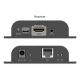 4. HDMI 4K/60Hz twisted pair extender cat.6 over IP 1G or up to 120m/200m, max. 253 receivers, IR control - set
