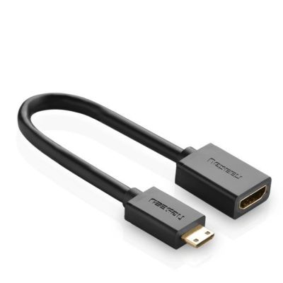 11. Ugreen adapter cable HDMI (female) - mini HDMI (male) 4K 60 Hz Ethernet HEC ARC audio 32 channels 22 cm black (20137)
