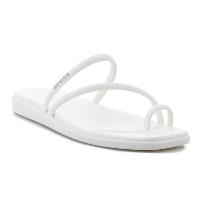 CROCS MIAMI TOE LOOP SANDAL IN CHALK 209862-0WV