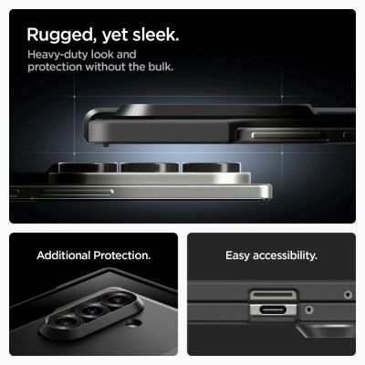 14. Spigen Tough Armor Pro Mag MagSafe Case for Samsung Galaxy Z Fold 7 - Black