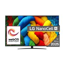 LG NanoCell 75NANO81A3A 75" 4K Ultra HD WebOS Dolby Digital DVB-T2 Black TV