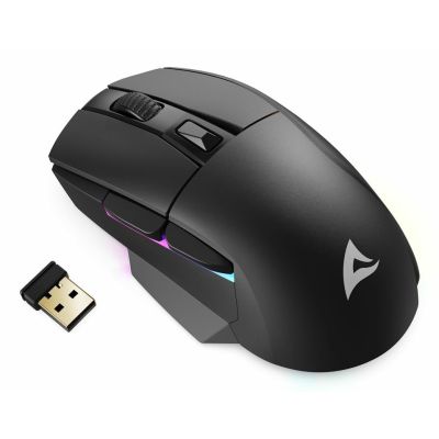 2. Skiller SGM50W RGB Optical Mouse Black + Station
