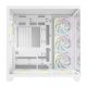 5. RAMPAGE PC Case with Tempered Glass SEALITE 7X, 7 ARGB PWM Fans, WHITE