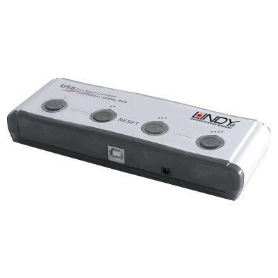 3. Lindy 42858 USB 1.1 RS-232 Serial Converter/Repeater/Isolator Black, Silver