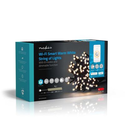 9. Nedis WIFILX01W200 decorative lighting Light chain for decoration 200 pcs LED 2.33 WG