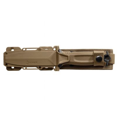 3. GERBER Strongarm Fixed Serrated Coyote Survival Knife