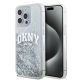 DKNY Liquid Glitter Big Logo Case for iPhone 15 Pro Max - White