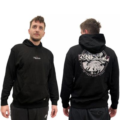 5. O'neill Aguazul men's black fashionable kangaroo hoodie