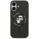3. Karl Lagerfeld Silicone Karl&Choupette Ring MagSafe Case for iPhone 17 - Black
