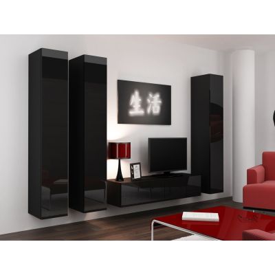8. TV cabinet VIGO '140' 30/140/40 black/black combination