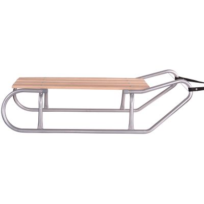 7. Two-Person Metal Sled, Silver